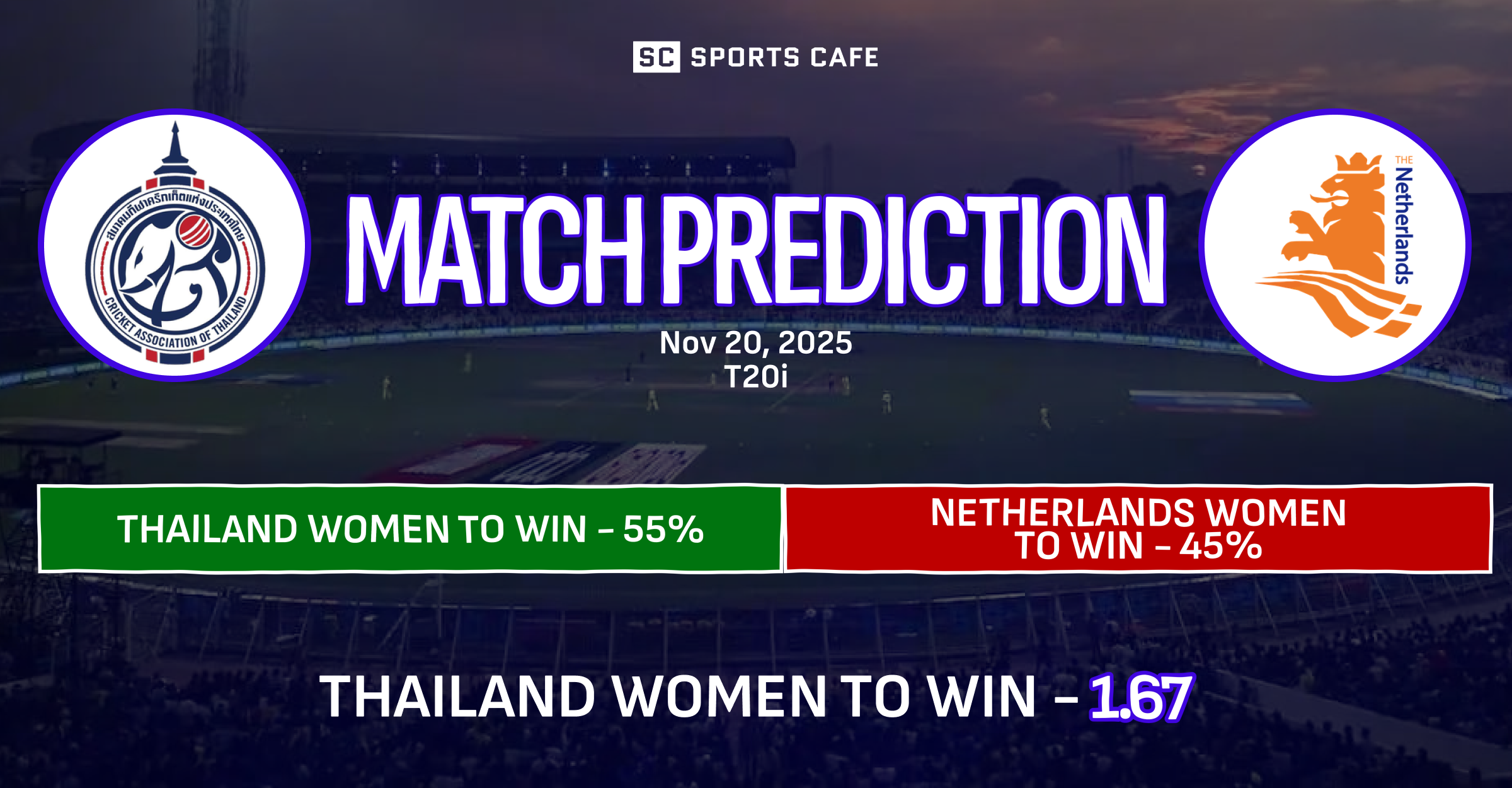 Thailand Women vs Netherlands Women